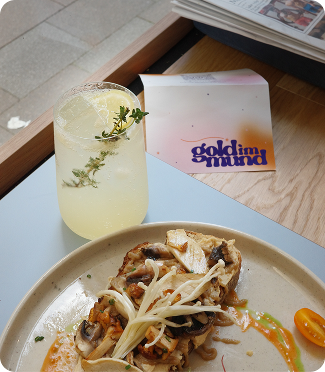 Gold im Mund Essen