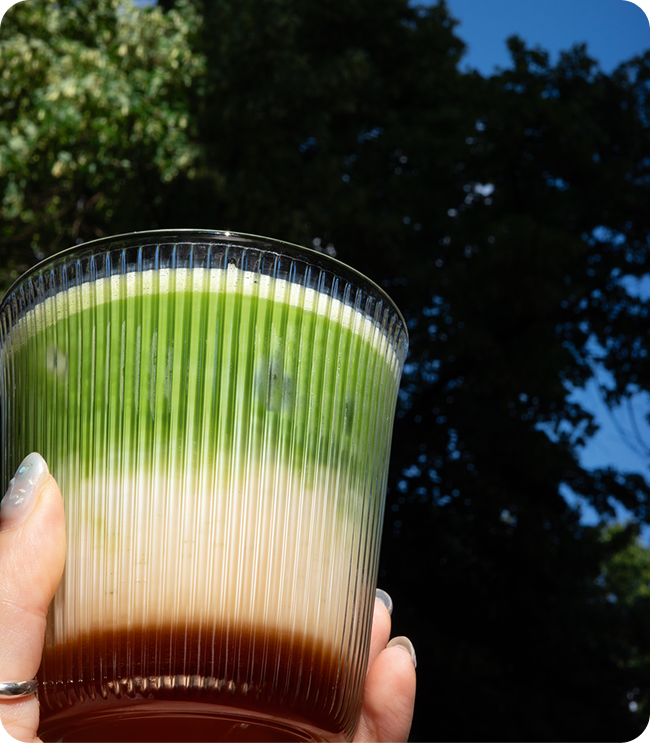 Gold im Mund Matcha